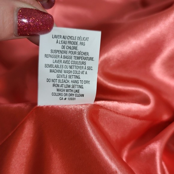 Laura Petite Blazer Size 6 Jacket Coral Three Button Double Breasted - Picture 9 of 9